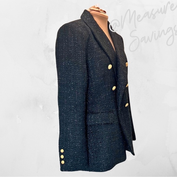 Jason Wu [Medium ~ NWT] Blazer - Black Metallic Tweed - Picture 3 of 14